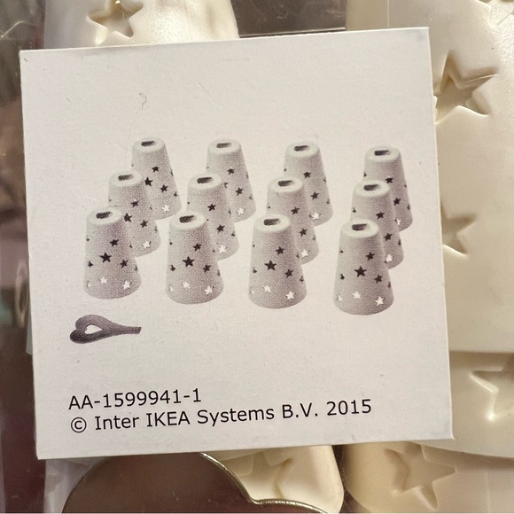 2015 IKEA Strala Design Chenyi Ke Light Covers 12ct Cream New NWT - Picture 2 of 5